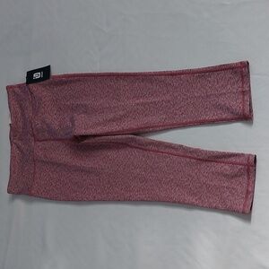IDEOLOGY Womens high Rise crop leggings athletic swet wine size S‎